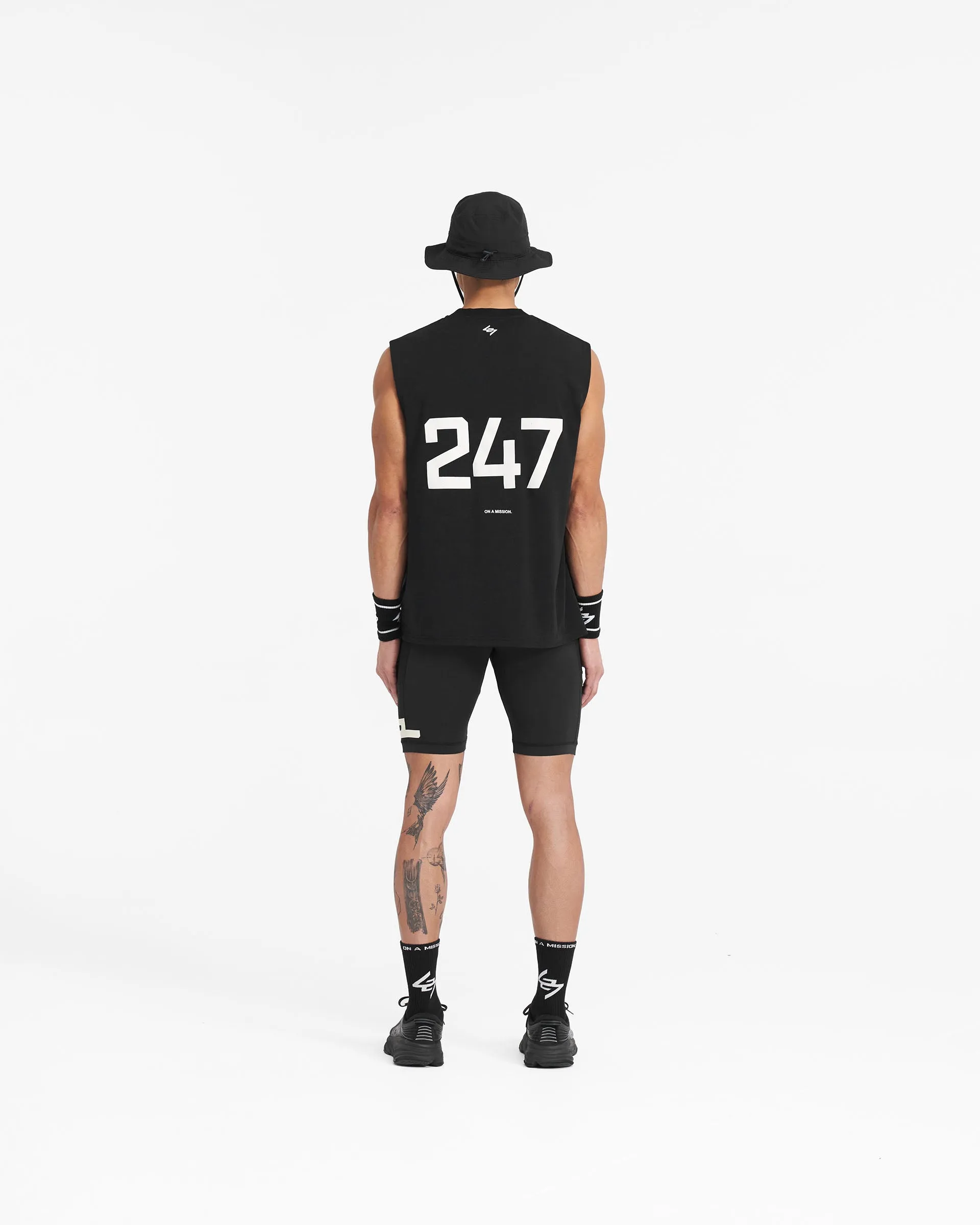 247 Cargo Half Tight - Jet Black