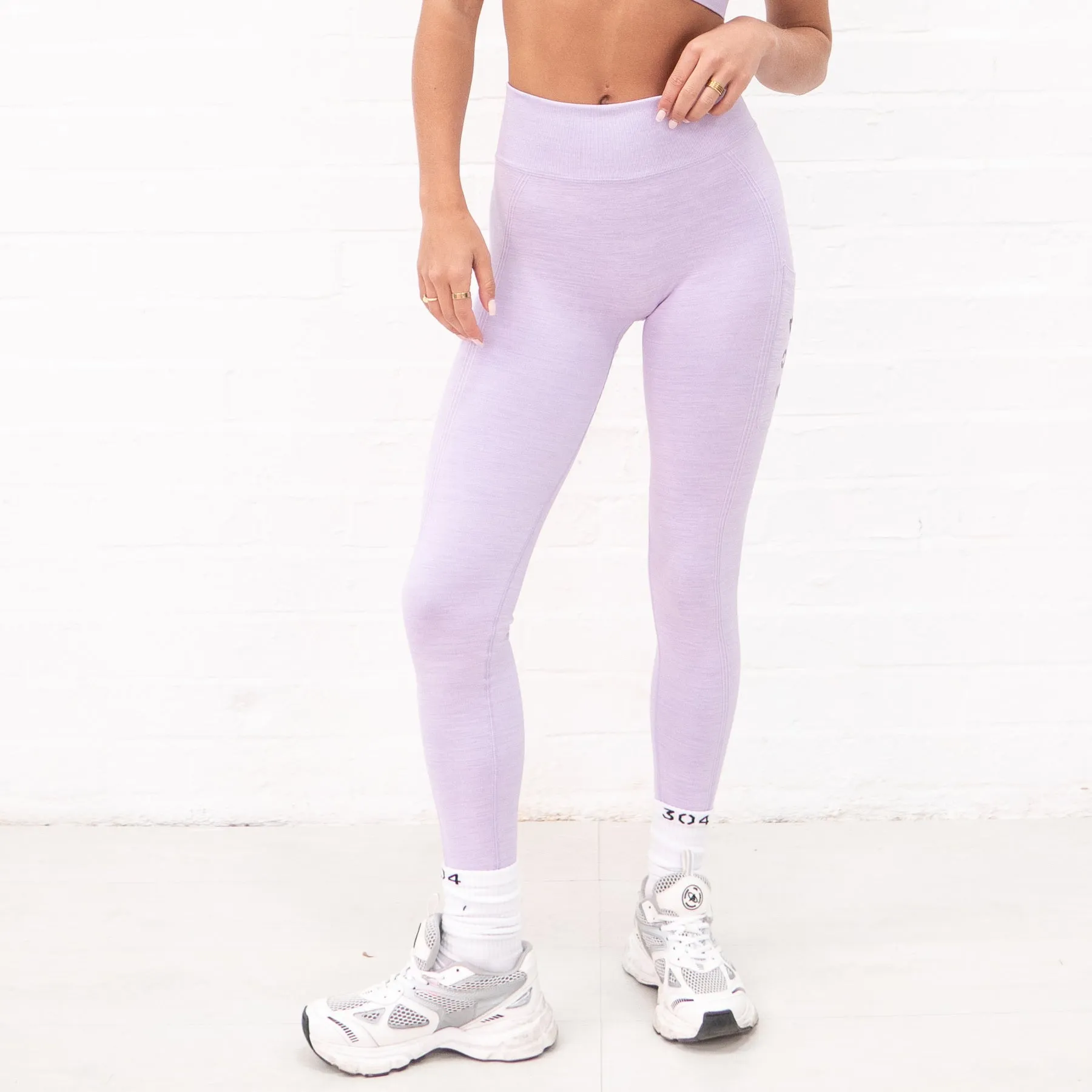 304 Recycled Seamless Active Leggings Lilac