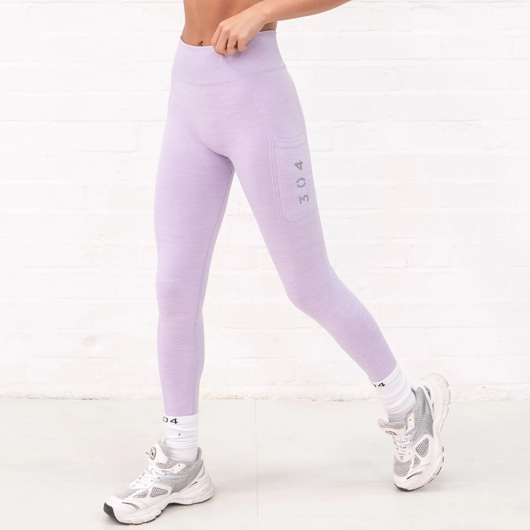 304 Recycled Seamless Active Leggings Lilac