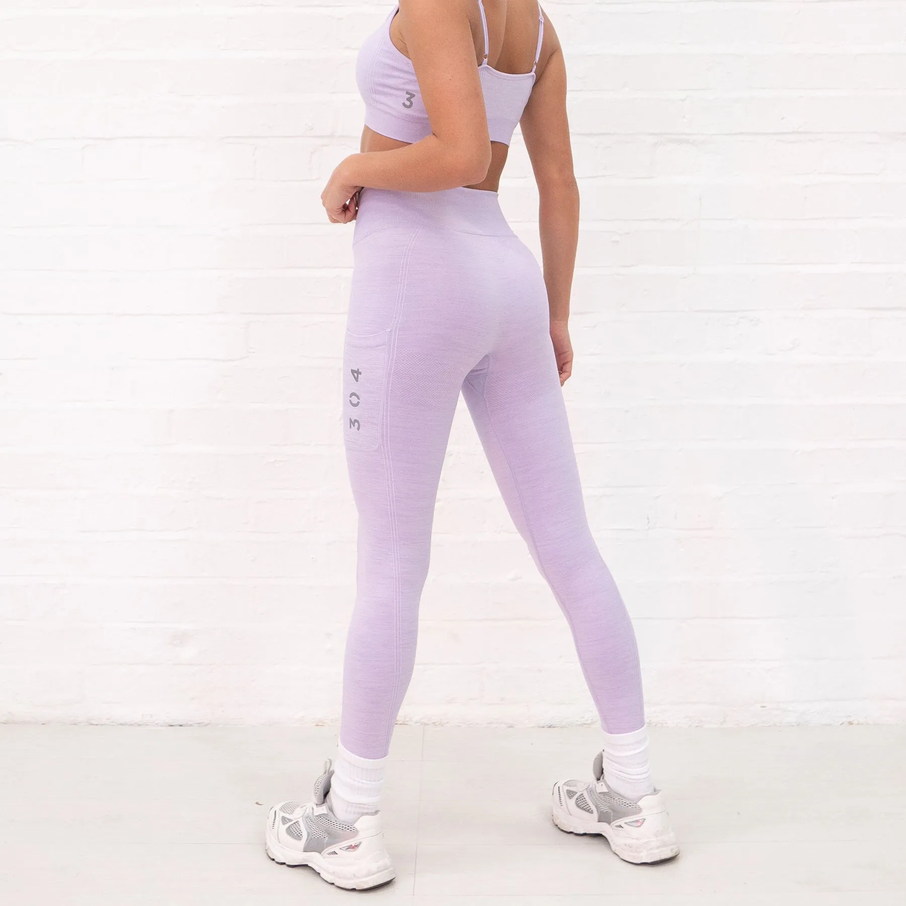 304 Recycled Seamless Active Leggings Lilac