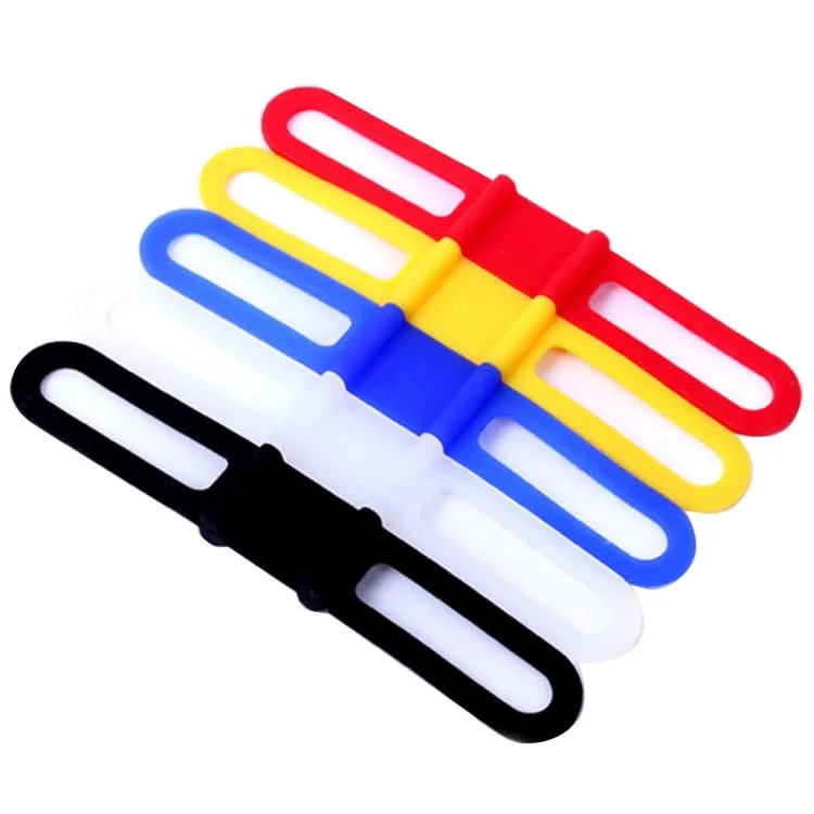 5 PCS Bike Bicycle High Strength Straps Holder For Cellphone Lights Computer, Random Color Delivery