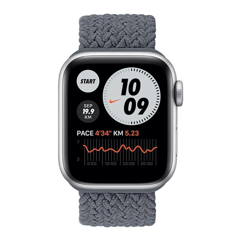 Apple Watch (45mm) elastic watch strap - Space Grey / Size: S