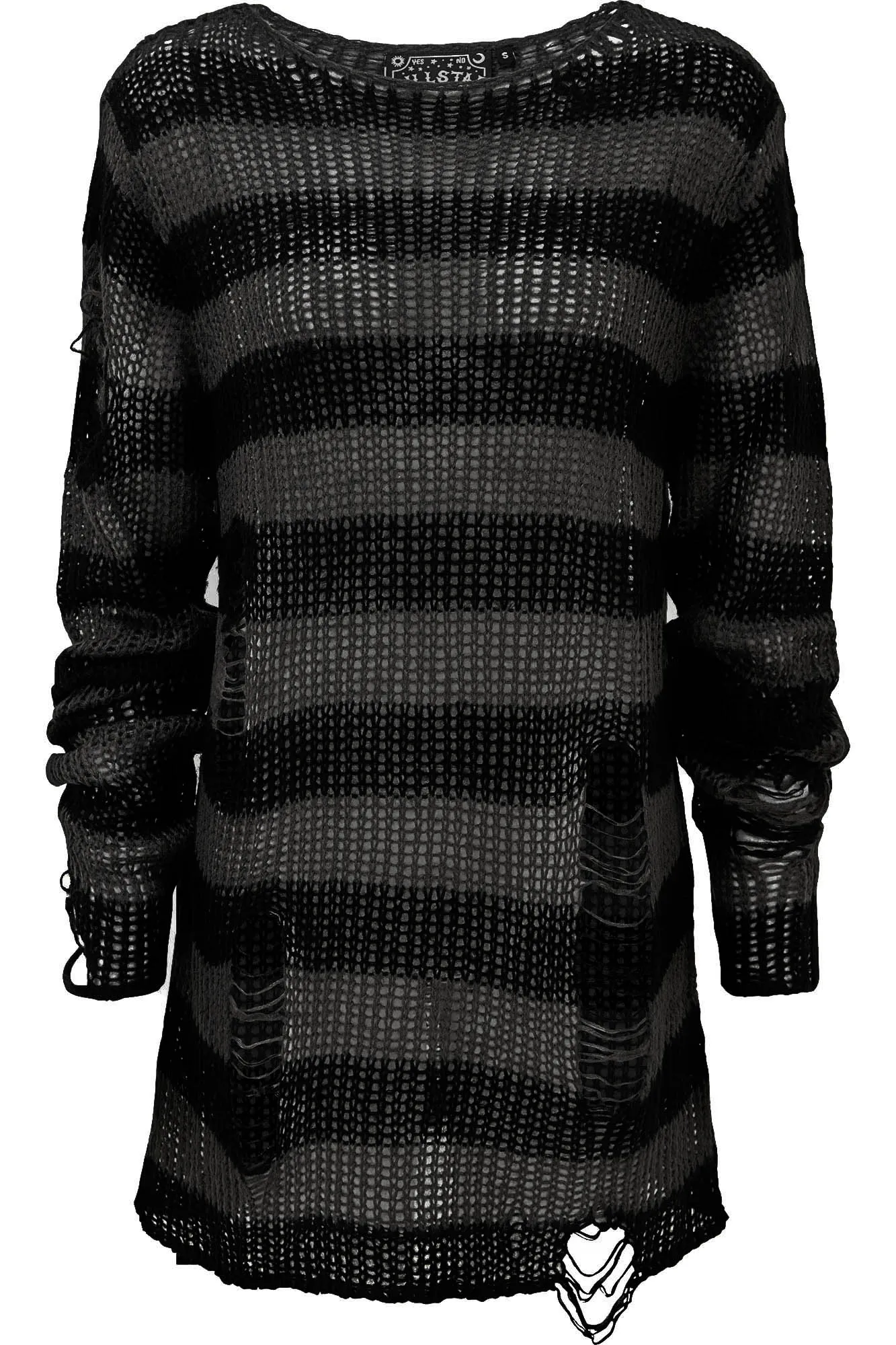 Ash Distress Knit Sweater [B]