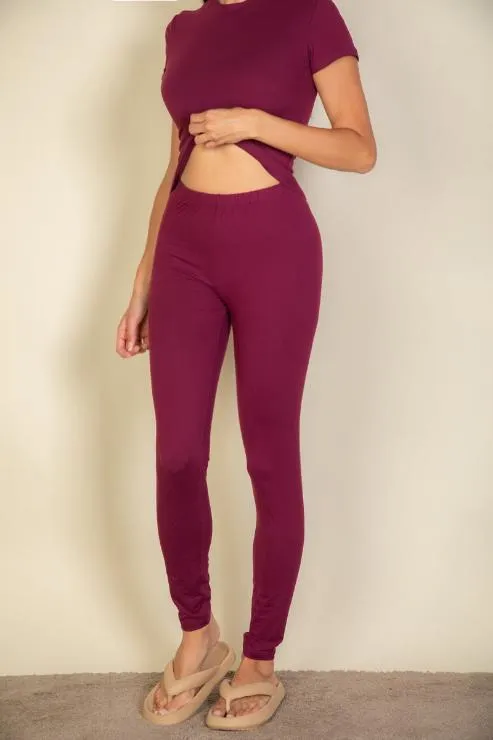 Basic Solid Leggings (capella)