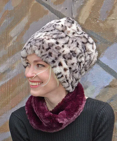 Beanie Hat - Plush Faux Fur Hat in Amazing Colors. Winter Hat in Royal Opulence Faux Furs