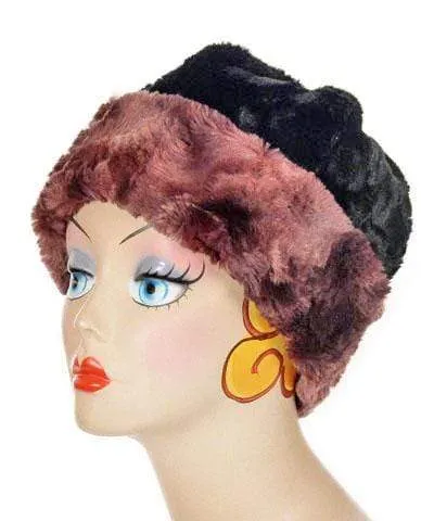 Beanie Hat, Reversible - Luxury Faux Fur in Highland Thistle (Limited Availability)