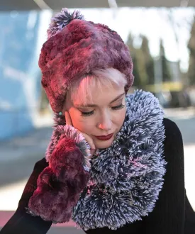 Beanie Hat, Reversible - Luxury Faux Fur in Highland Thistle (Limited Availability)