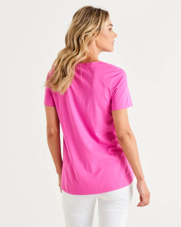 Betty Basics Luella Tee Azalea