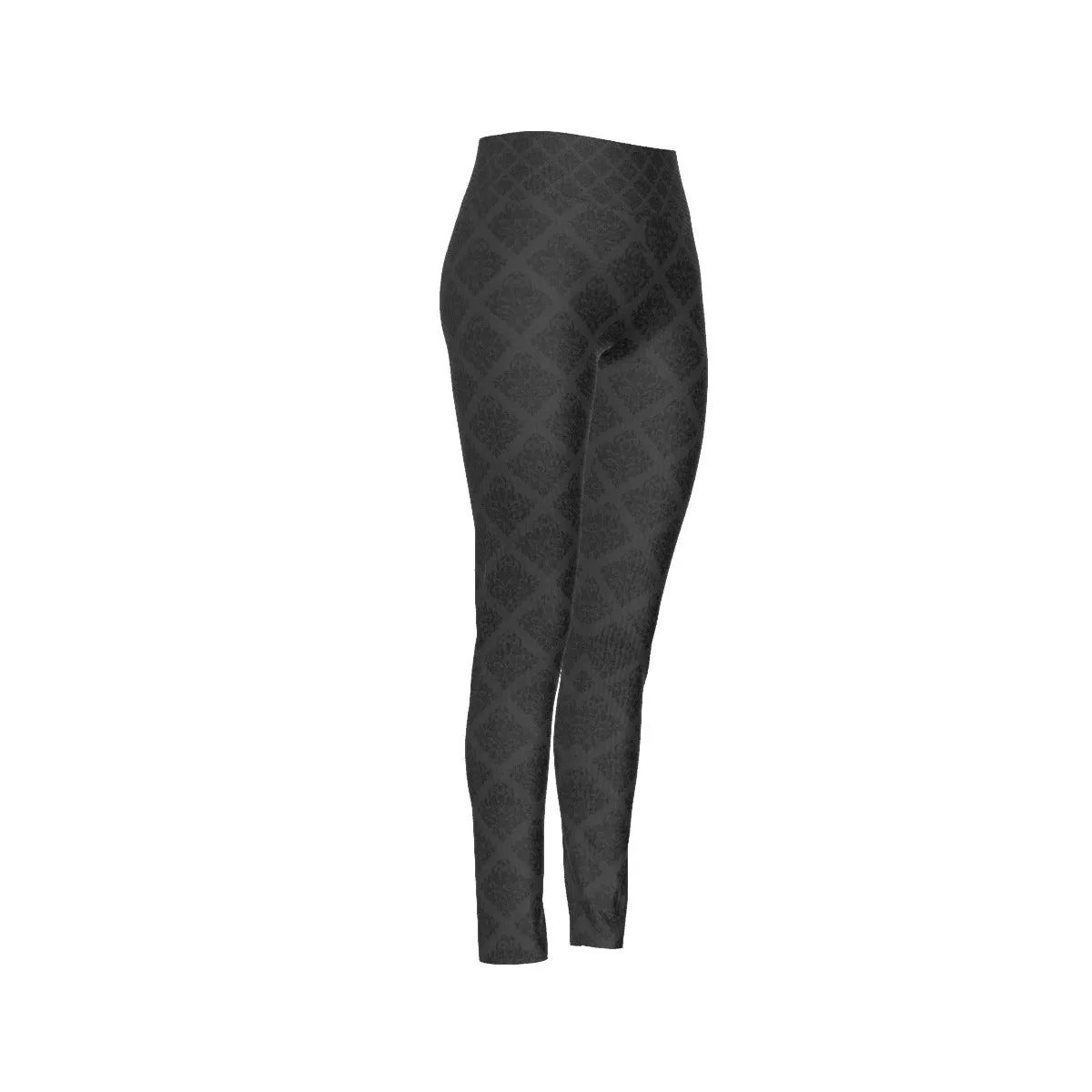 Black Honeycomb High Waist Leggings