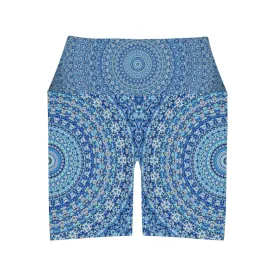 Blue Mandala - Inovax High Waisted Yoga Leggings