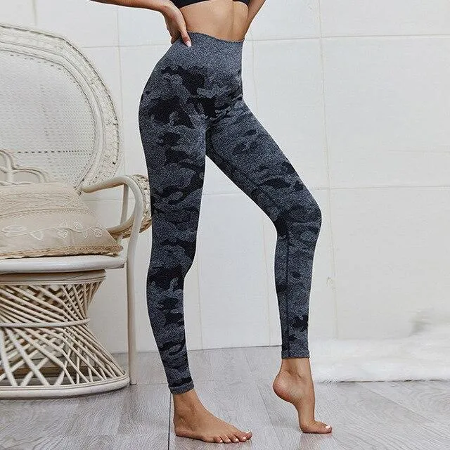 Camo Bae Seamless High Waist Leggings