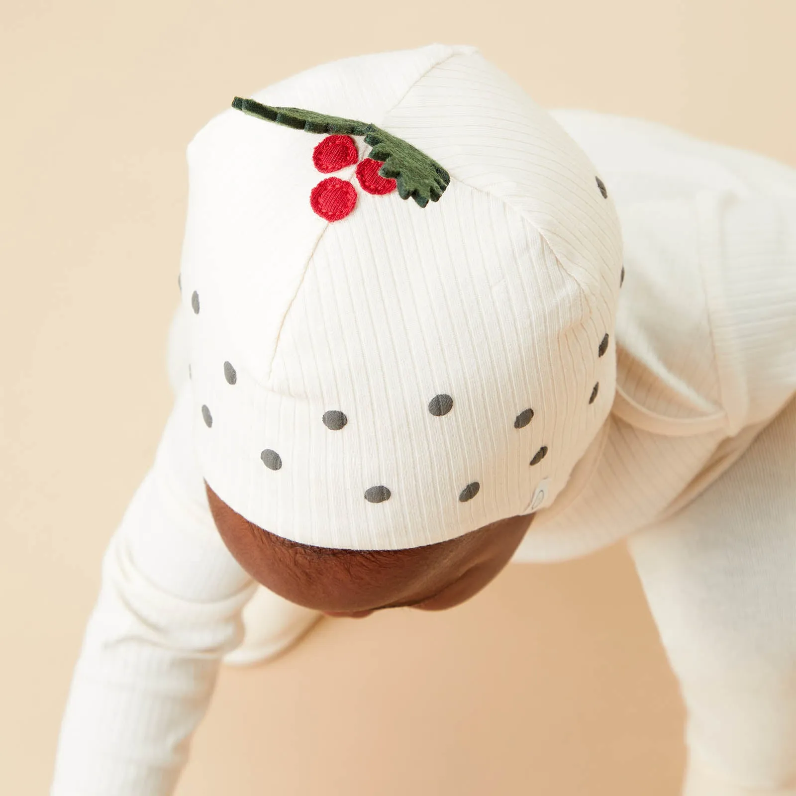 Christmas Pudding Bodysuit, Bonnet & Tights Outfit