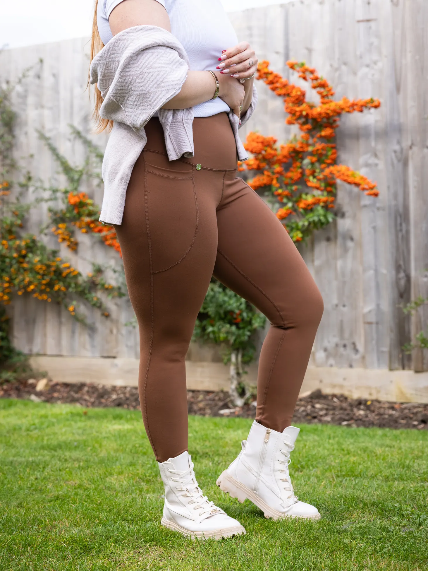 Comfort Max Chocolate 2 Pocket Full Leggings