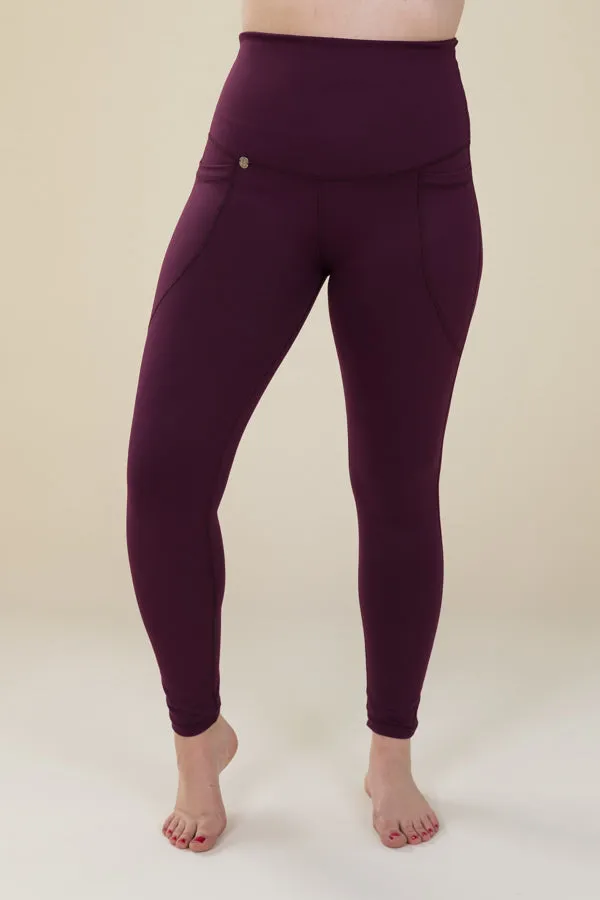 Comfort Max Plum 2 Pocket Full Leggings