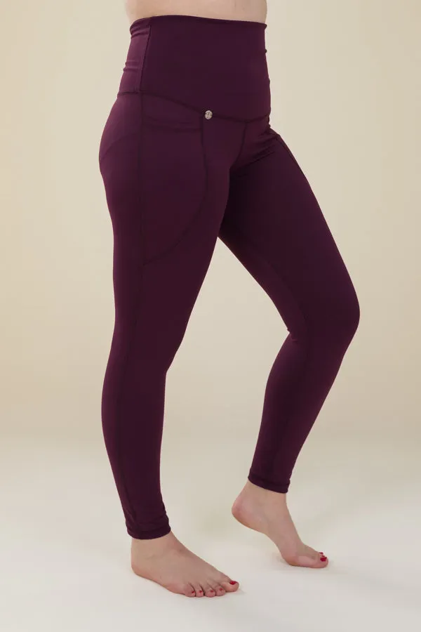 Comfort Max Plum 2 Pocket Full Leggings