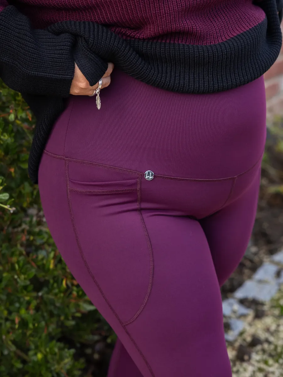 Comfort Max Plum 2 Pocket Full Leggings