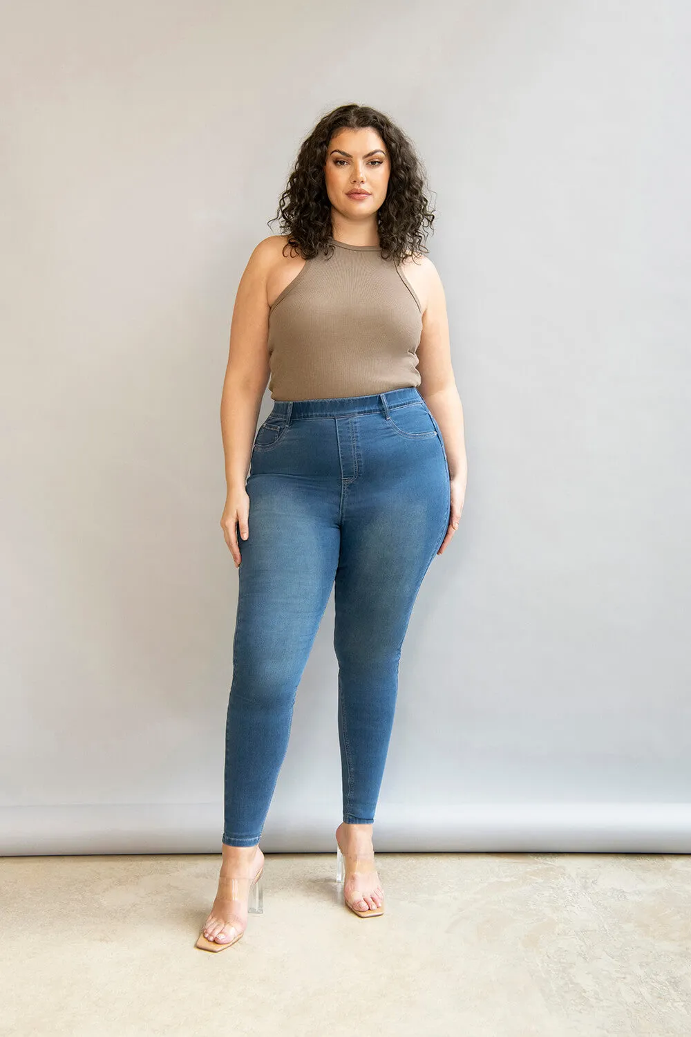 Curve Ultimate Jeggings - Mid Blue