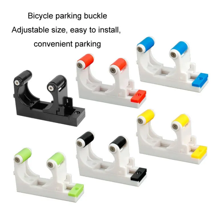 DEEMOUNT RCK-051 Road Bicycle Parking Buckle Wall Hook Mountain Bike Parking Buckle(White Red)