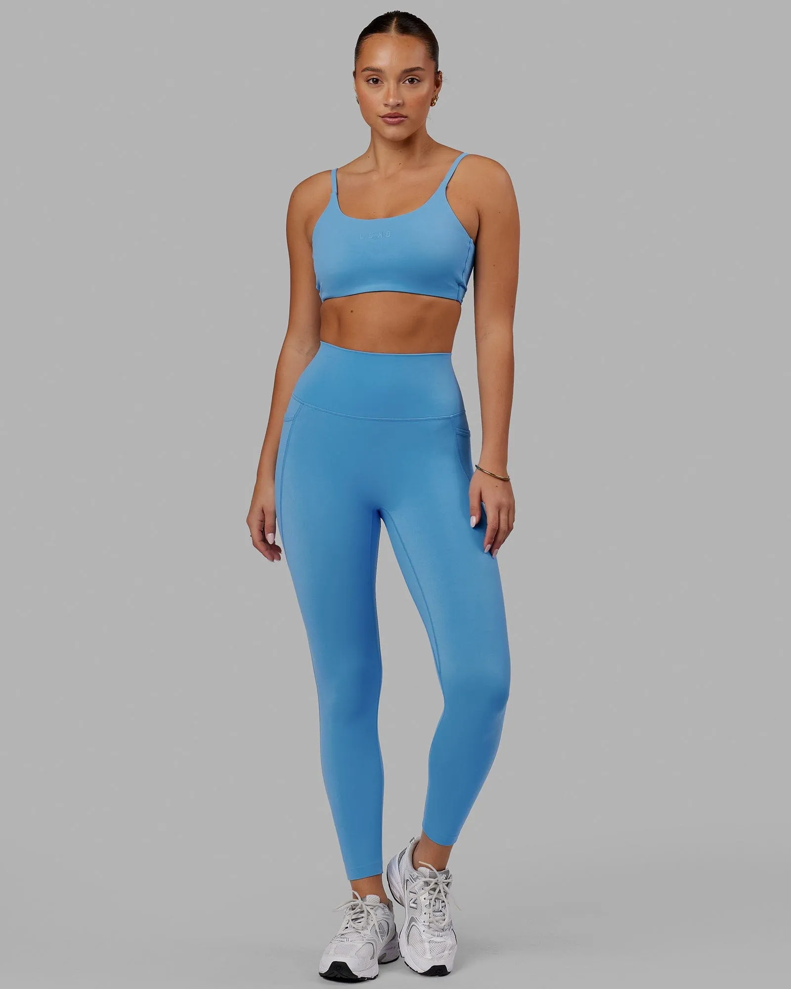 Elixir 7/8 Leggings With Pockets - Azure Blue