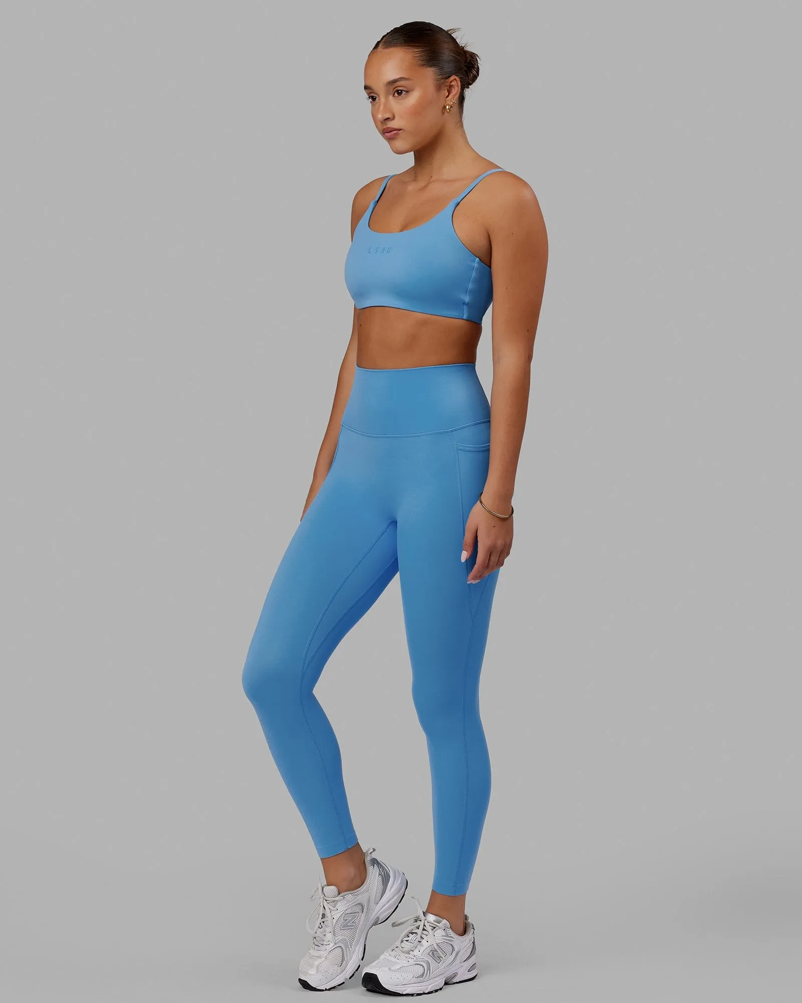 Elixir 7/8 Leggings With Pockets - Azure Blue