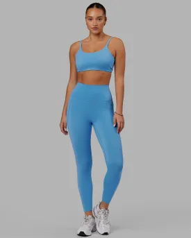 Elixir 7/8 Leggings With Pockets - Azure Blue