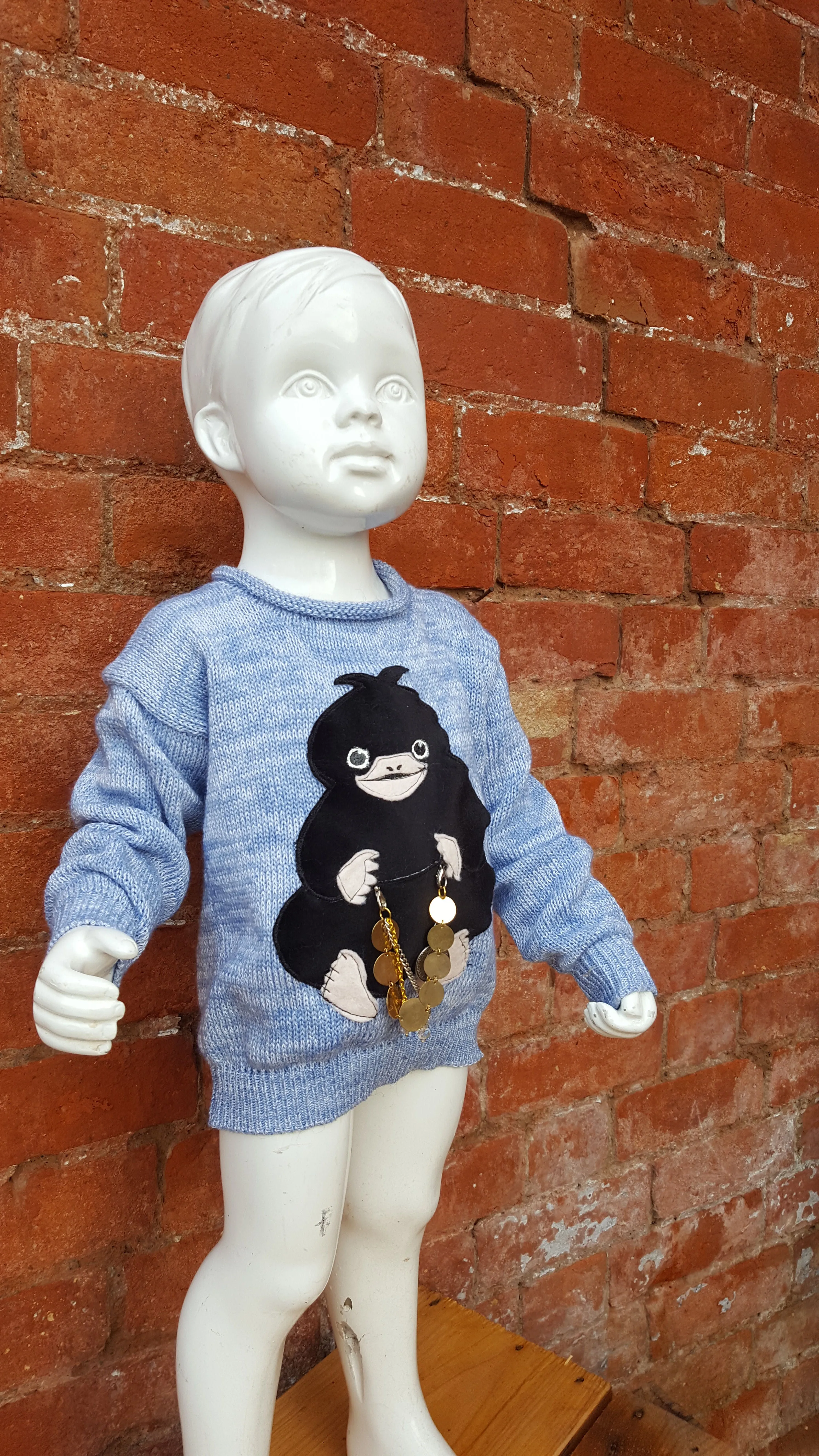 Fantastic Beasts inspired Niffler Jumper size 24 age 3. Harry Potter wizarding world