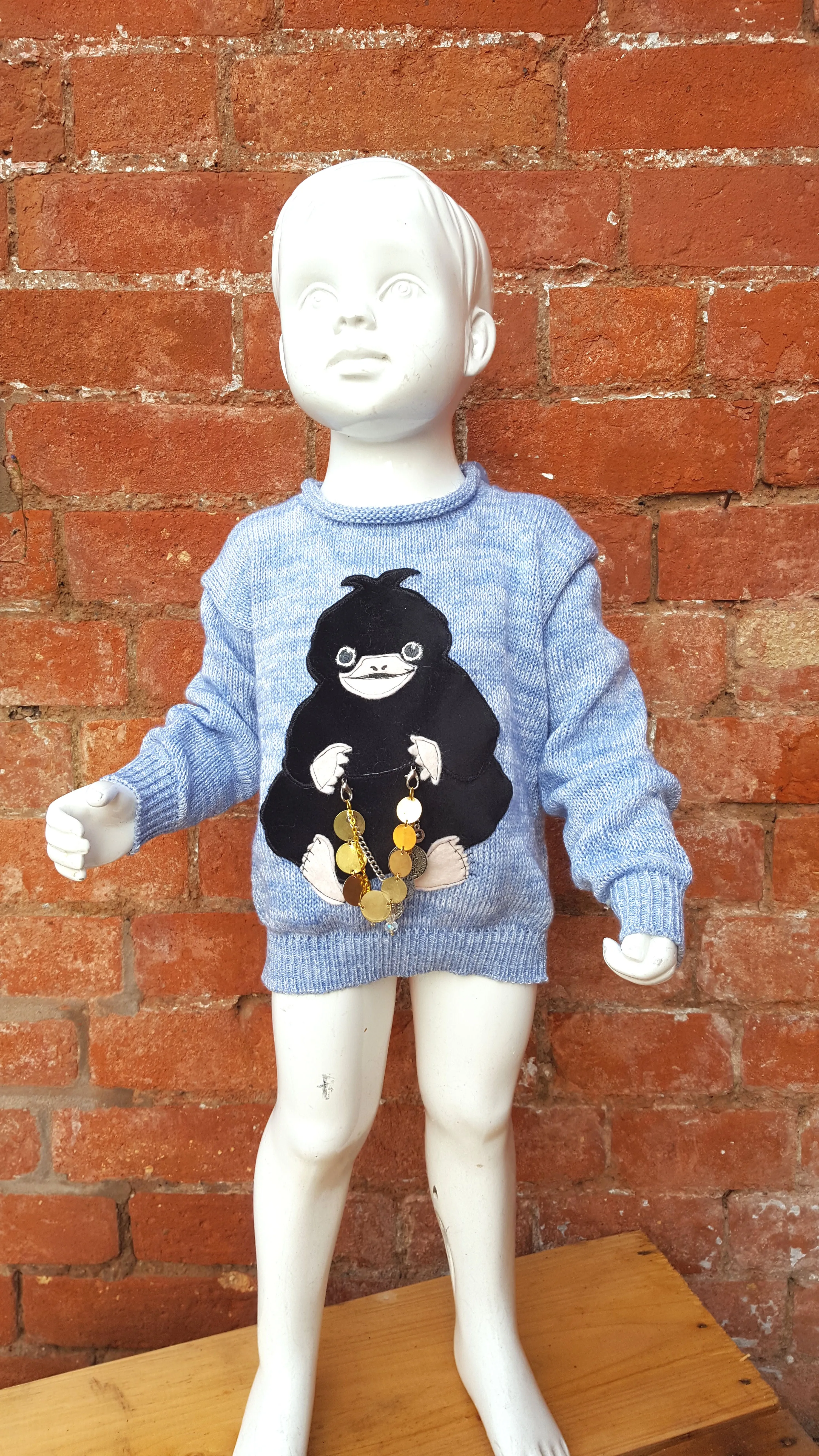 Fantastic Beasts inspired Niffler Jumper size 24 age 3. Harry Potter wizarding world