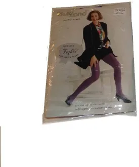 fashionable purple stretch tights fits 5'- 5'7" Case of 72