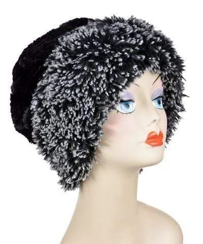 Fox Beanie Hat, Reversible - Fox Faux Fur with Assorted Faux Fur Liner (Limited - Cranberry Creek / Berry Foxy Combos)