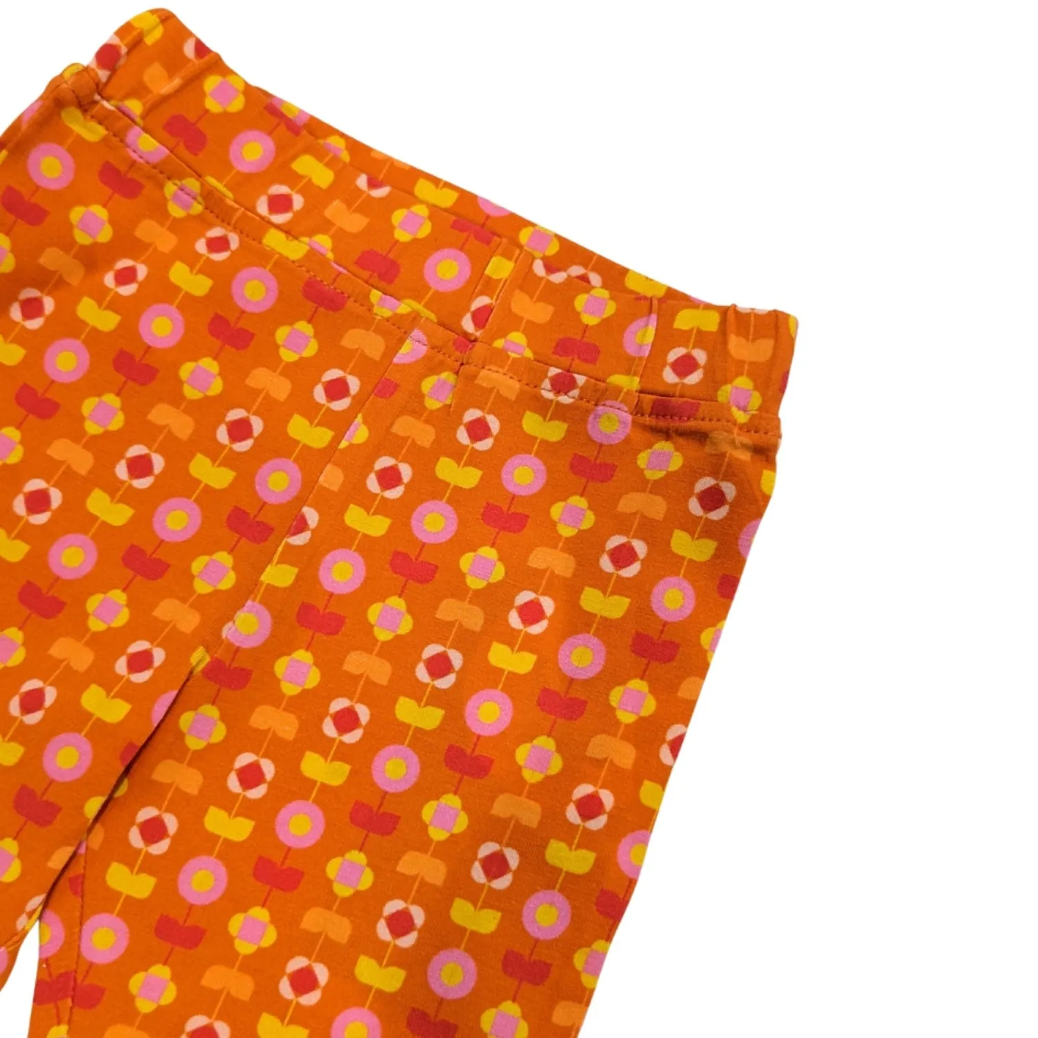 Girl Leggings - Indian Flora Orange