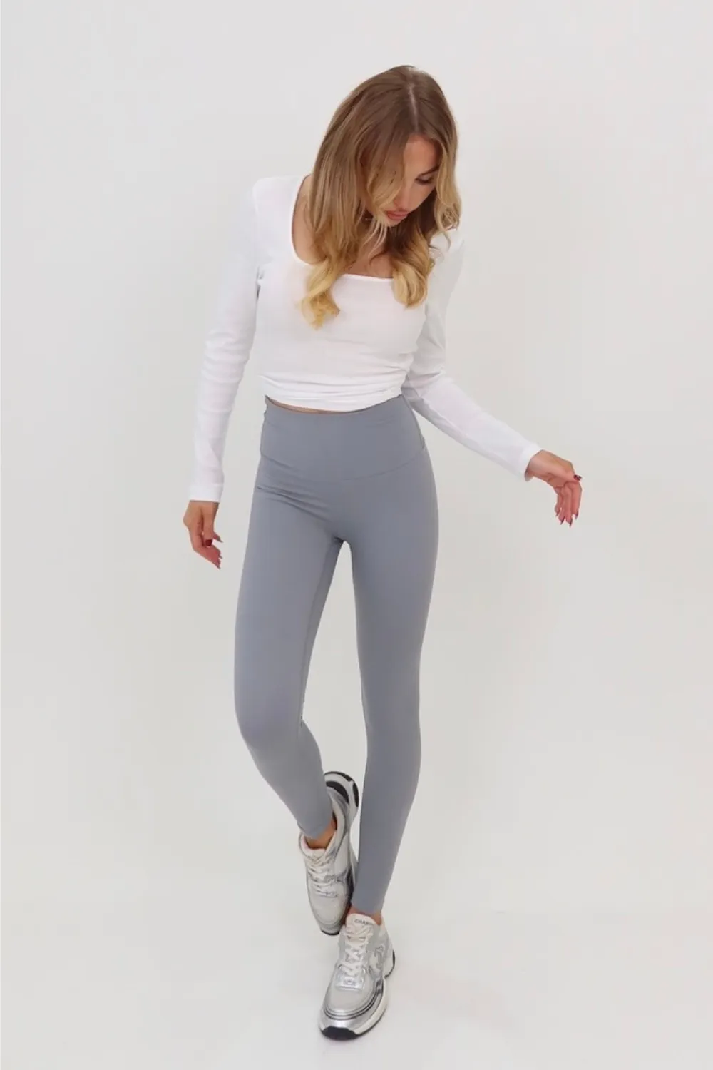 Glamify dove grey buttery soft legging