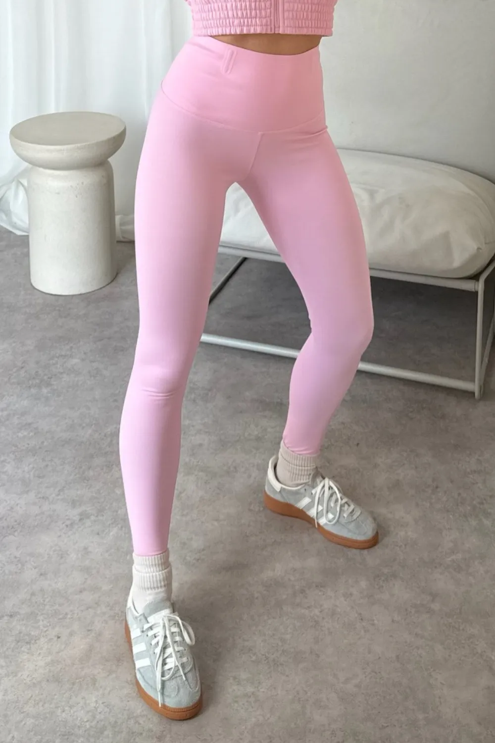 Grace baby pink seamless leggings