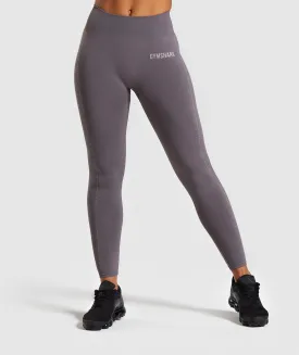 Gymshark Breeze Lightweight Seamless Tights - Slate Lavender