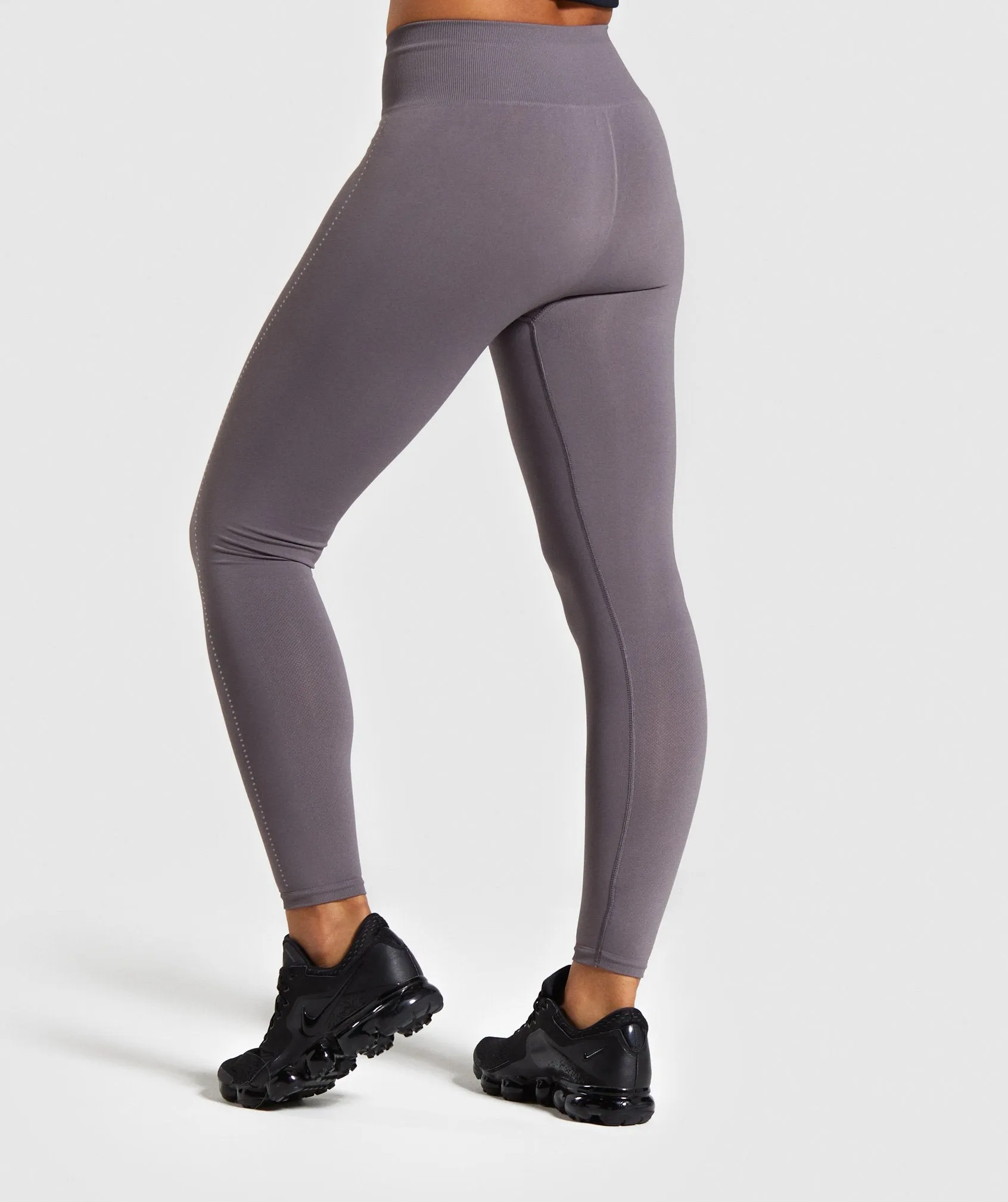 Gymshark Breeze Lightweight Seamless Tights - Slate Lavender