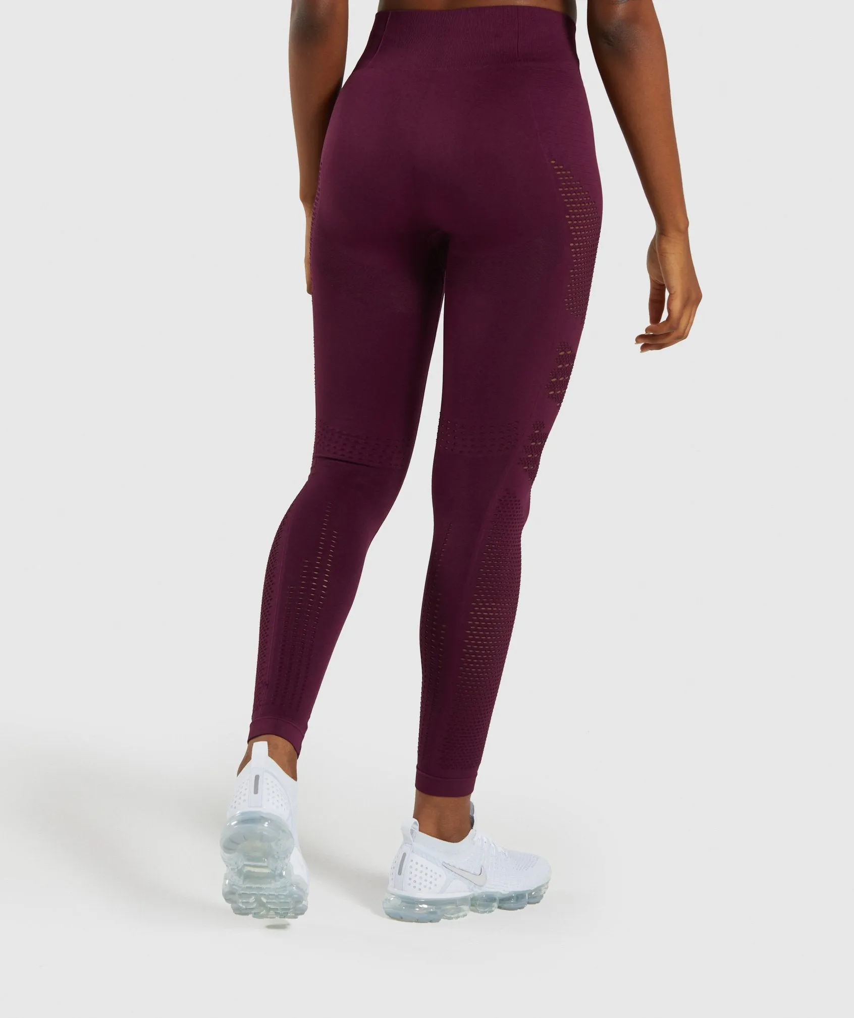 Gymshark Flawless Knit Tights - Ruby