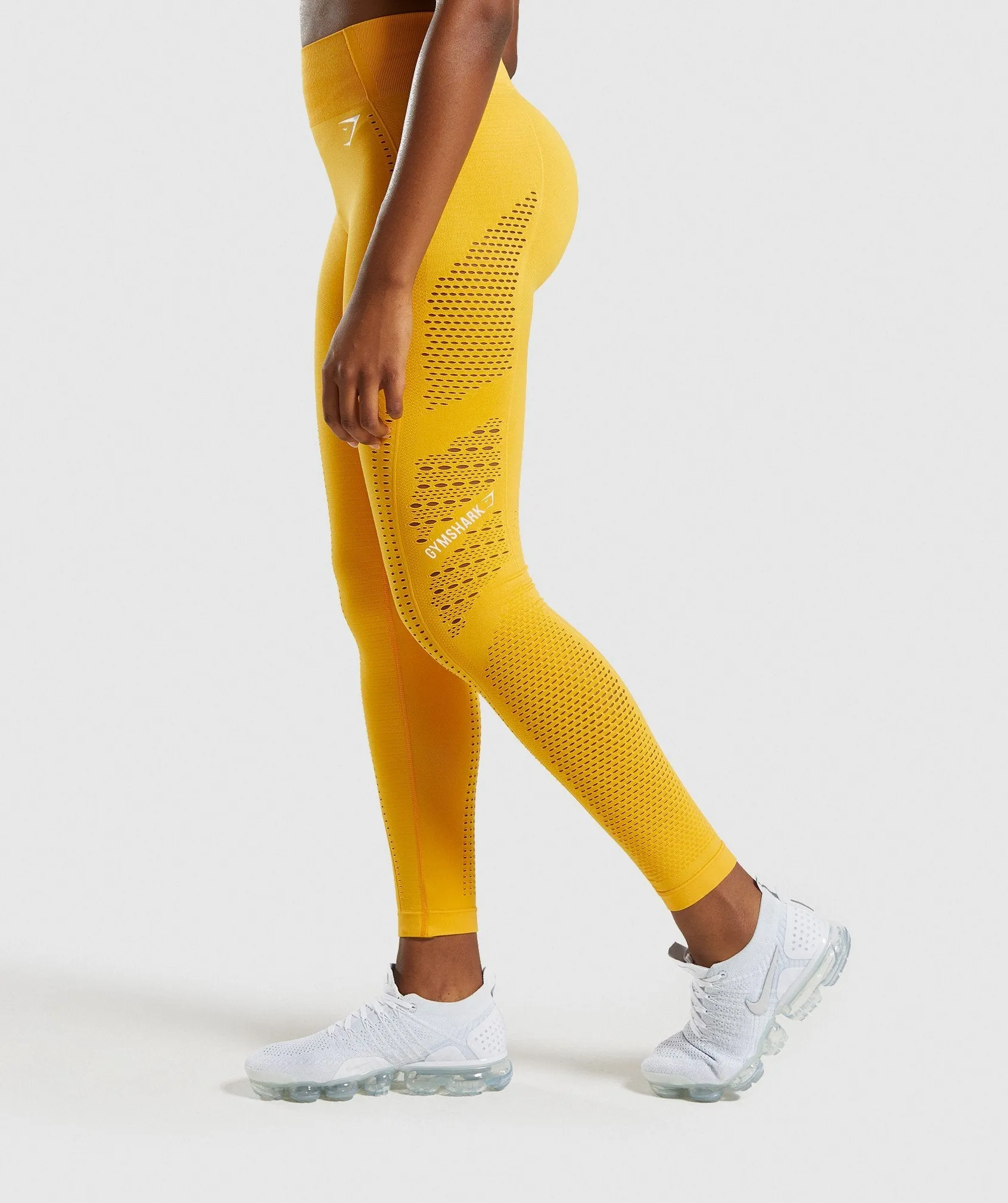 Gymshark Flawless Knit Tights - Yellow