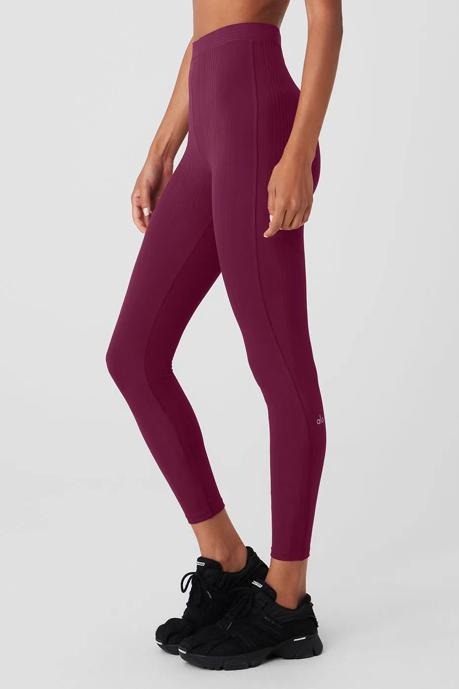 High-Waist 7/8 Run It Back Legging - Wild Berry