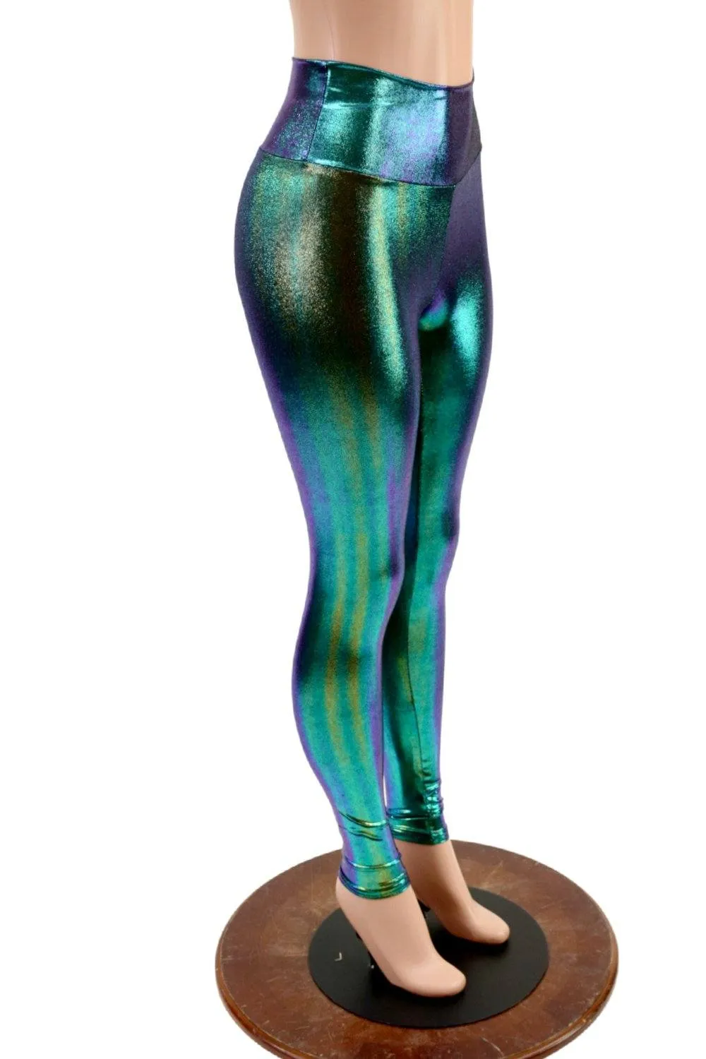 High Waist Leggings in Scarab