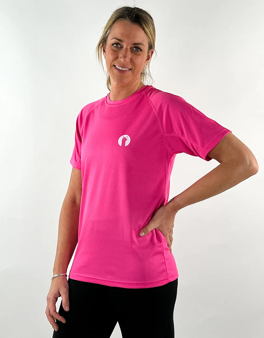 Hot Pink Active Llama T-Shirt