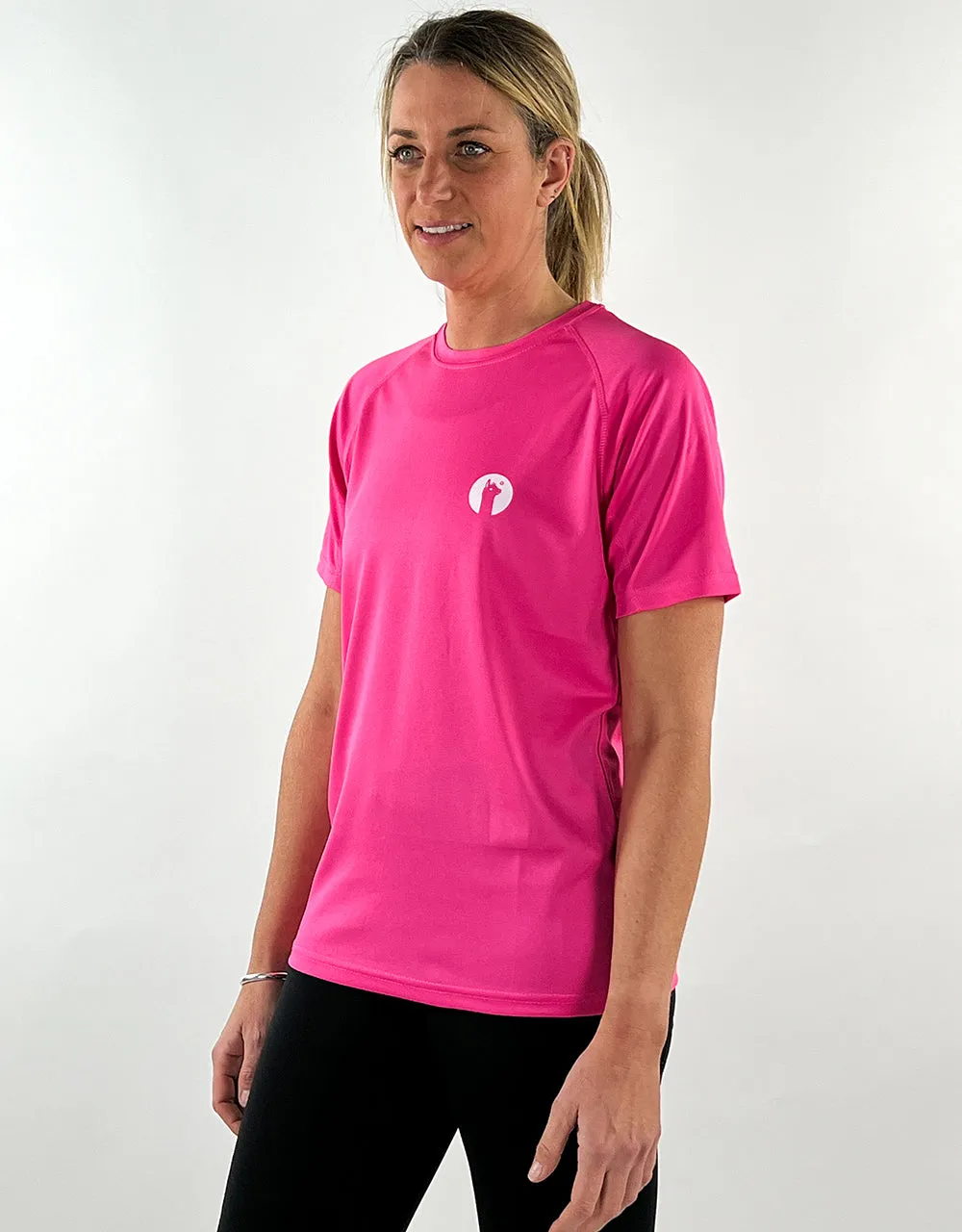 Hot Pink Active Llama T-Shirt