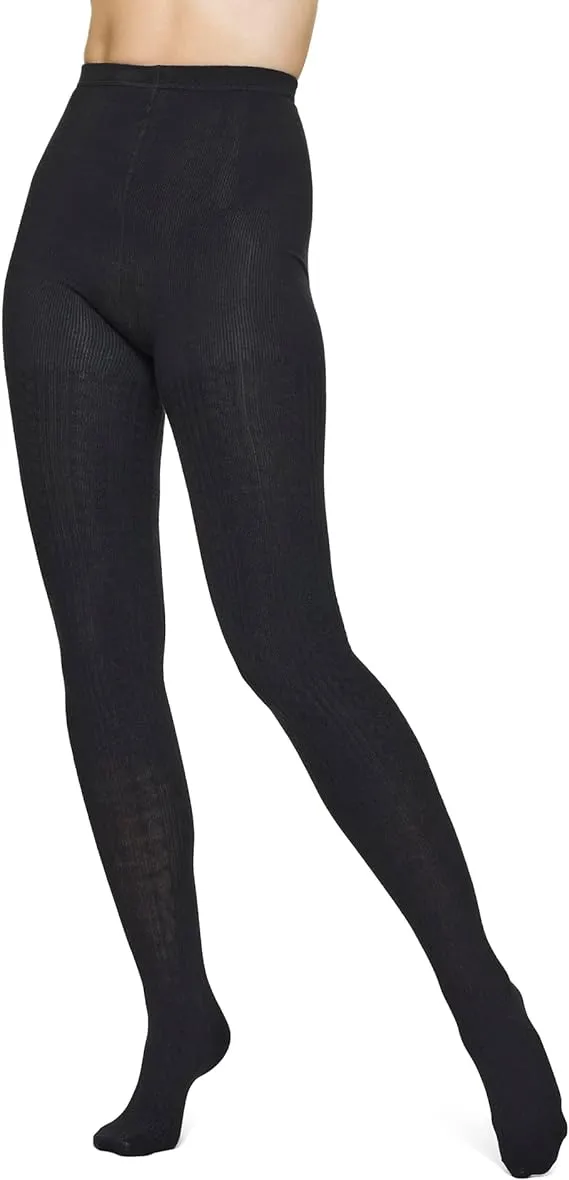 HUE Black Sweater Tights