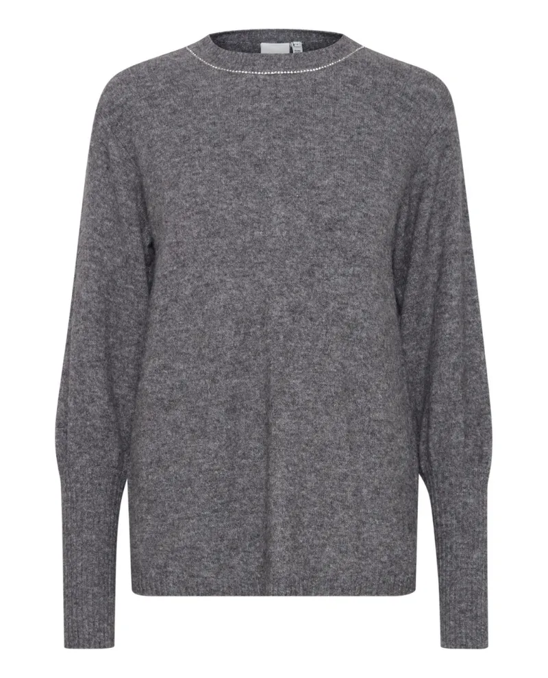 Ichi Macon Dark Grey Knit