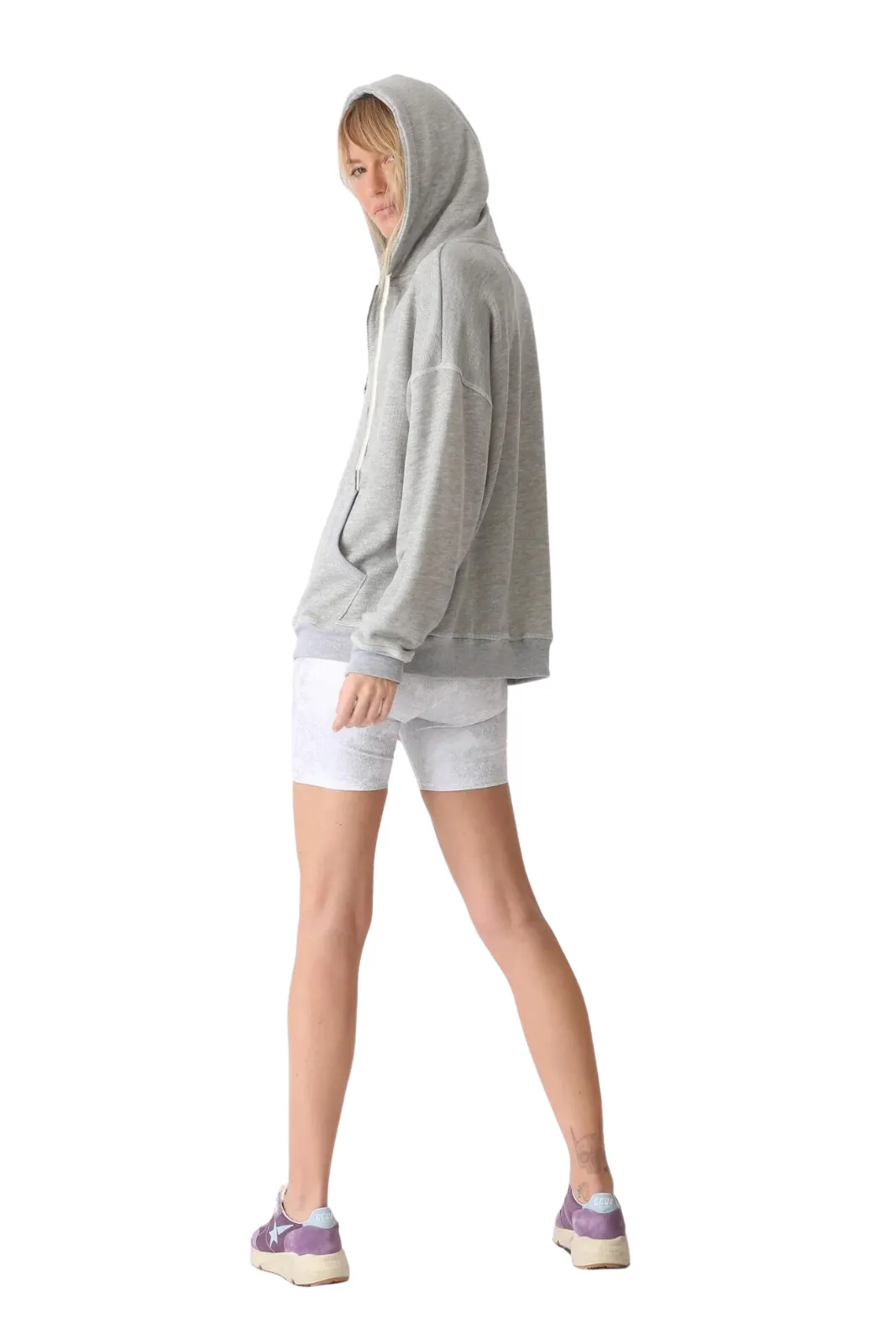 Ingrid Zip Up Hoodie , Heather Grey