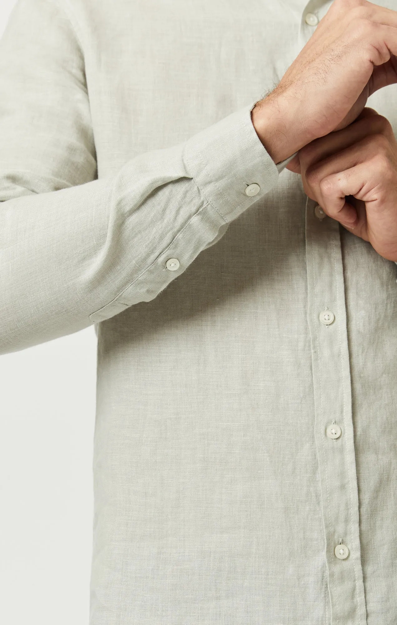 LINEN BUTTON-UP SHIRT IN MOONSTRUCK