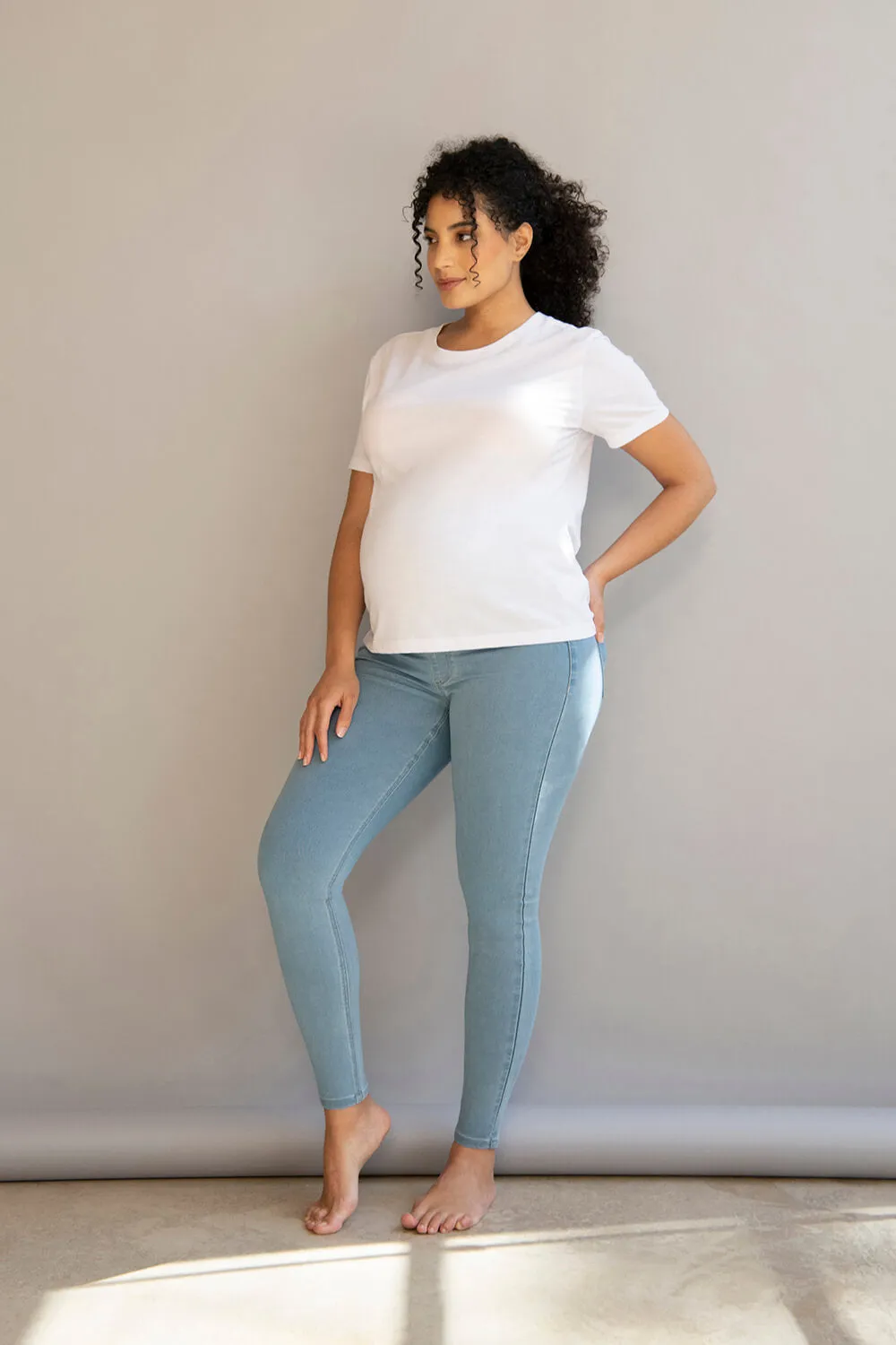 Maternity Jeggings - Light Blue