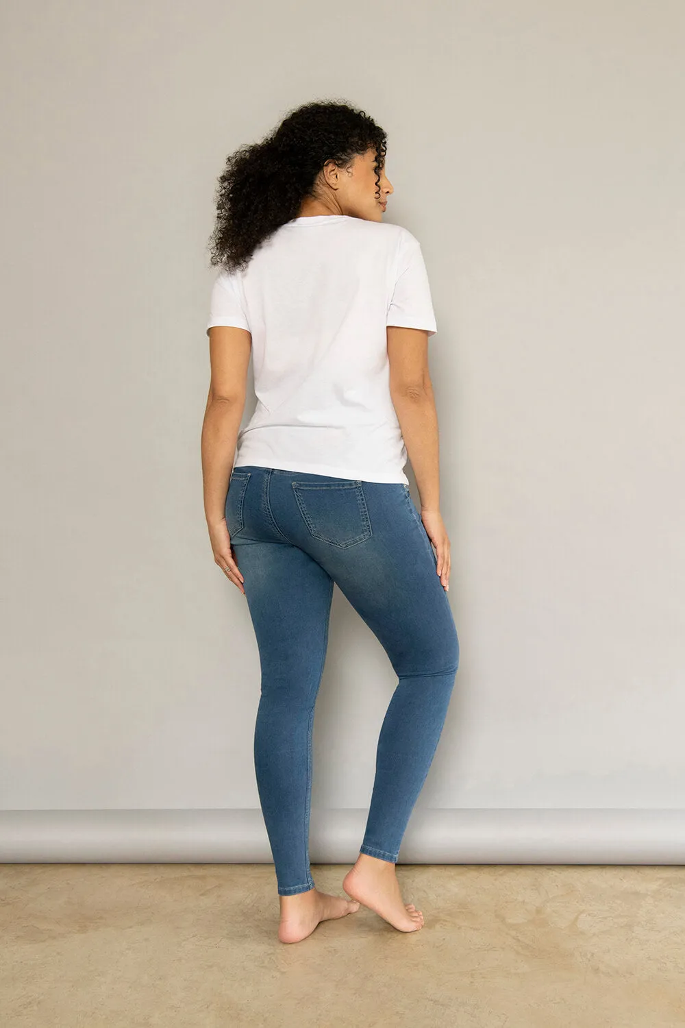 Maternity Jeggings - Mid Blue