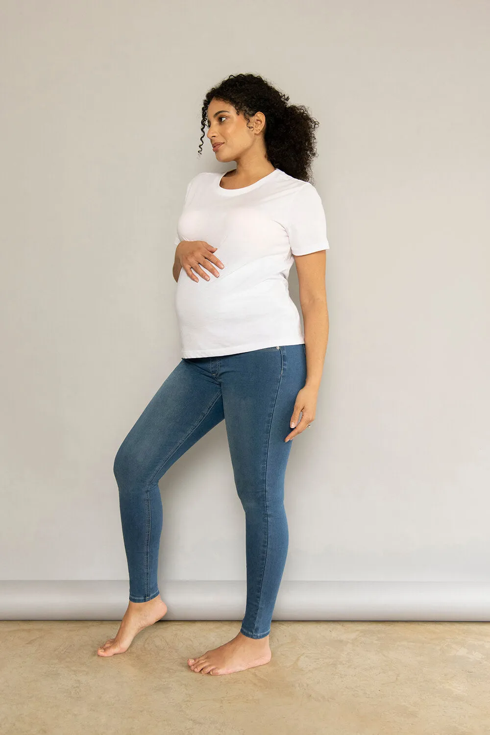 Maternity Jeggings - Mid Blue