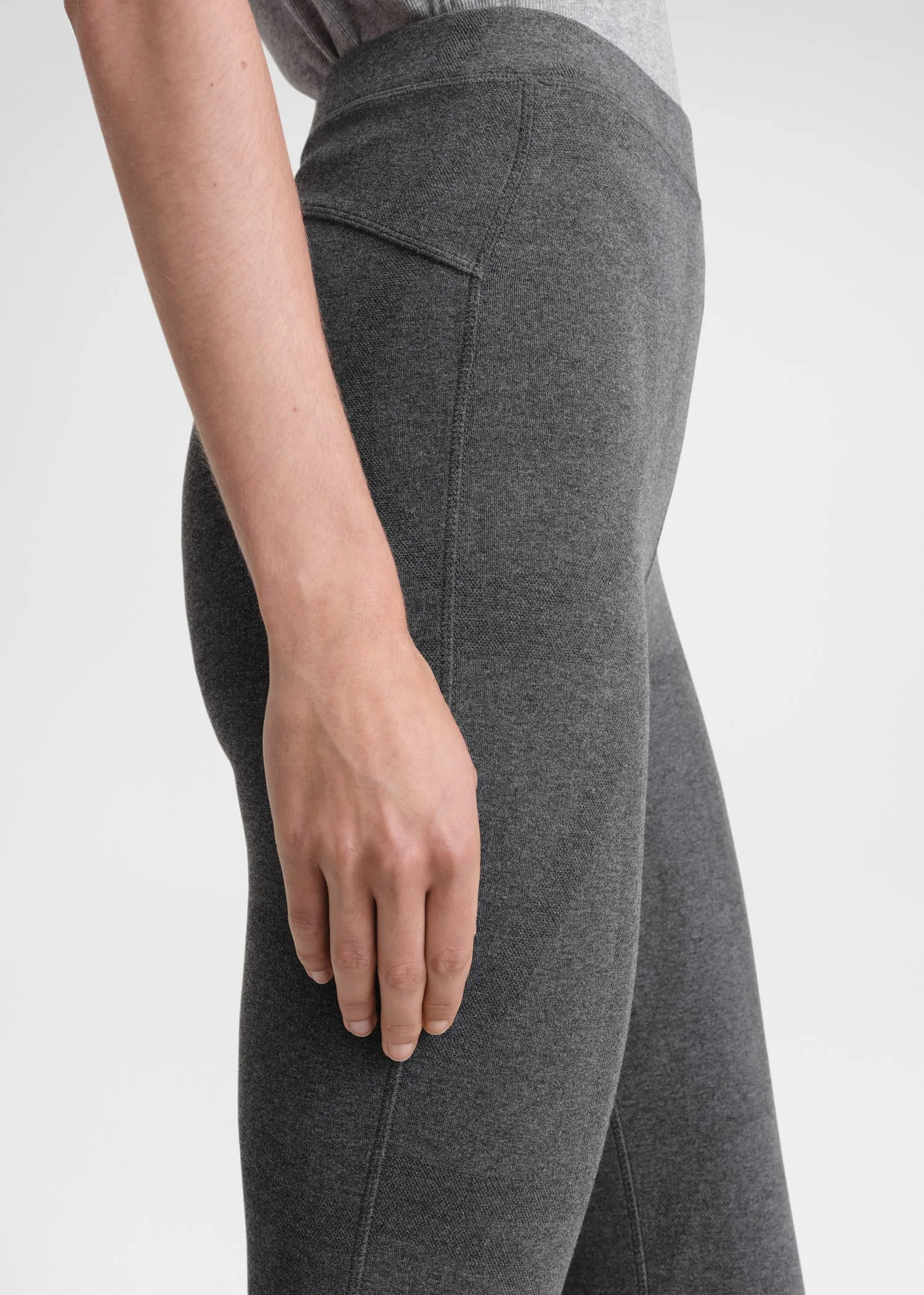 Monogram knit leggings dark grey melange