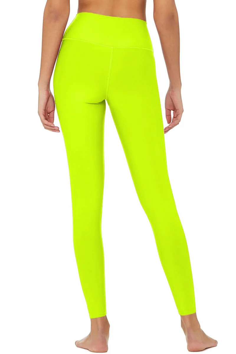 Neon Yellow UV 50  Lucy Bright Performance Leggings Yoga Pants - Women