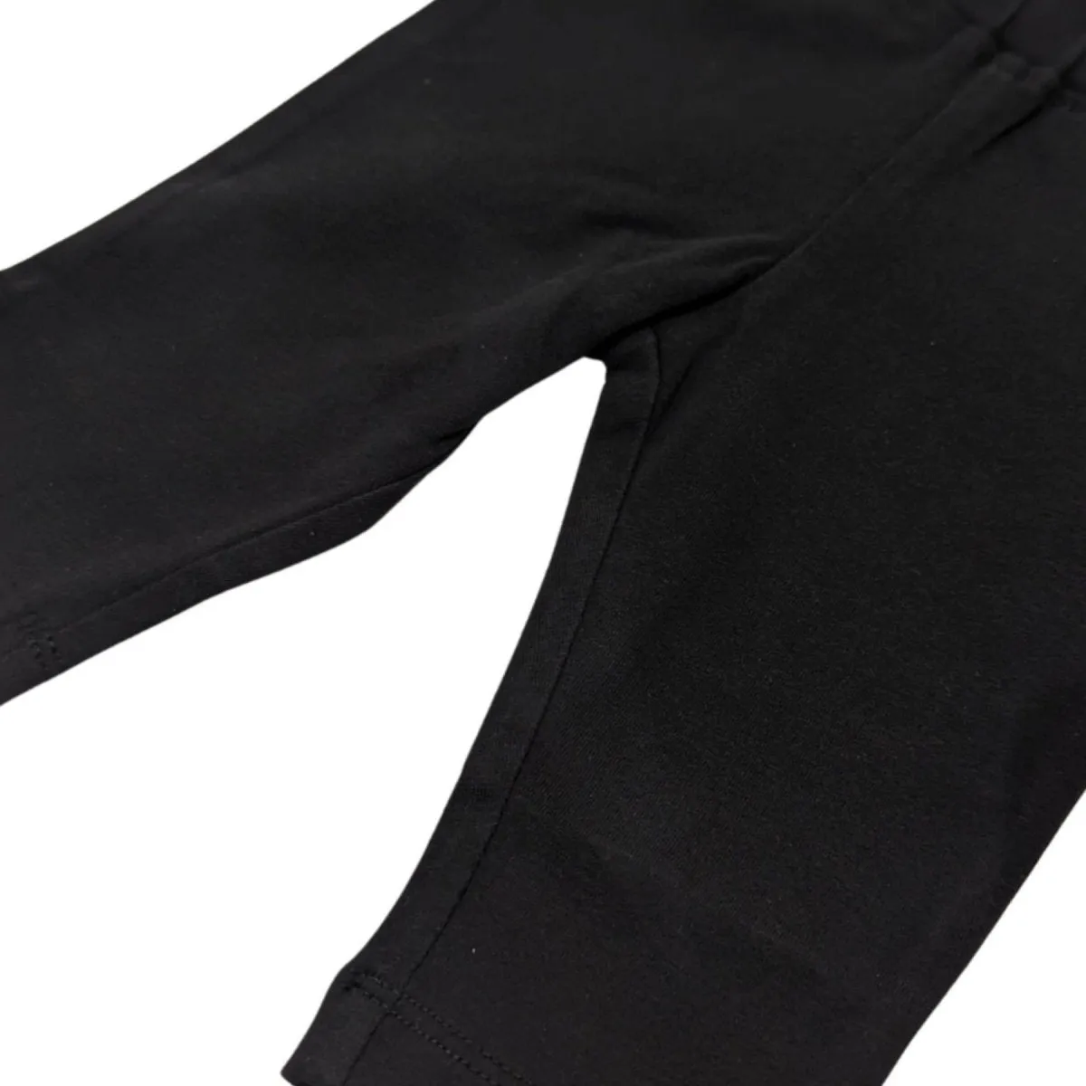 Organic Cotton Girl Leggings - Black